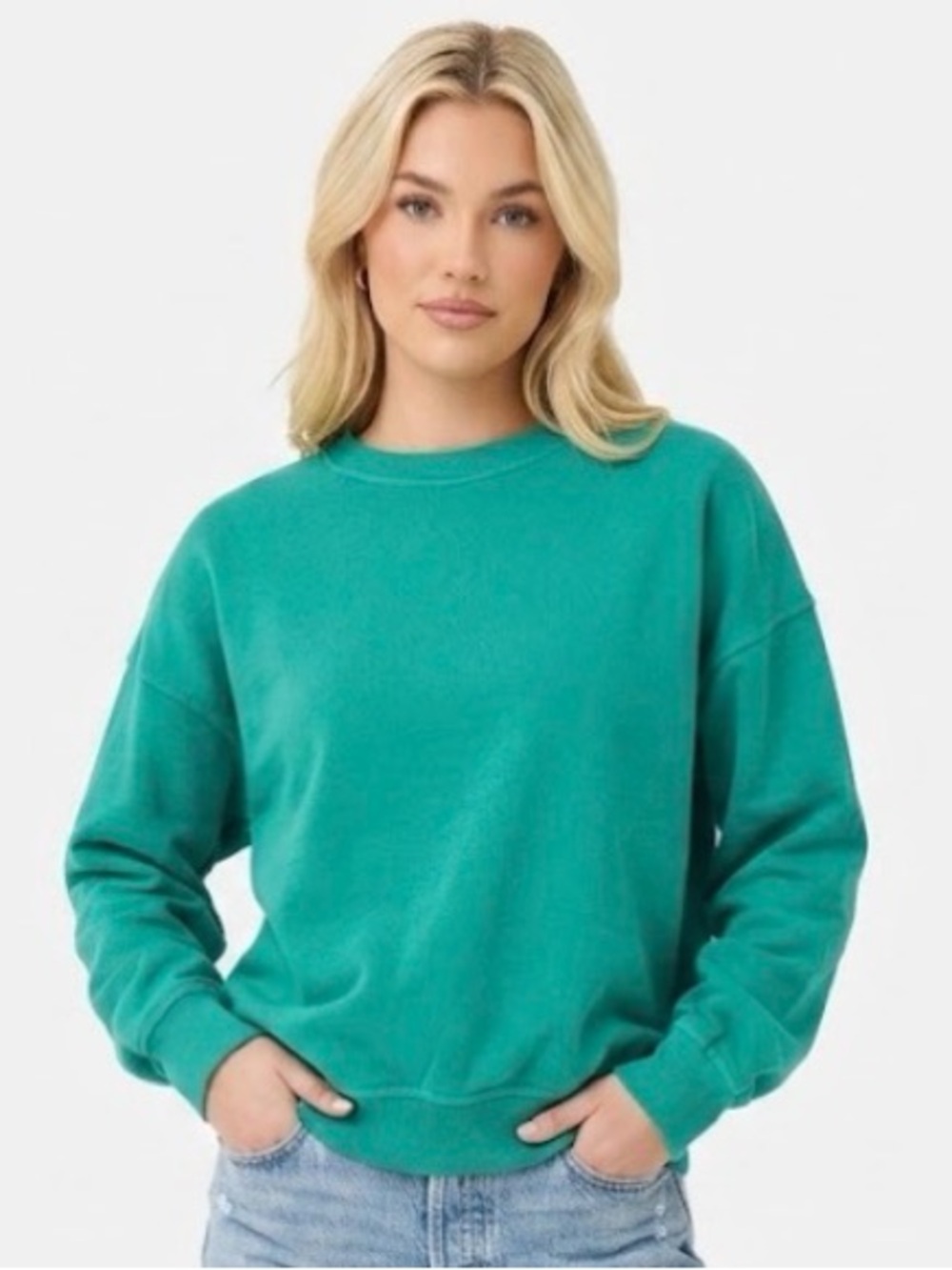 New ZENANA Kelly green sweatshirt small medium large